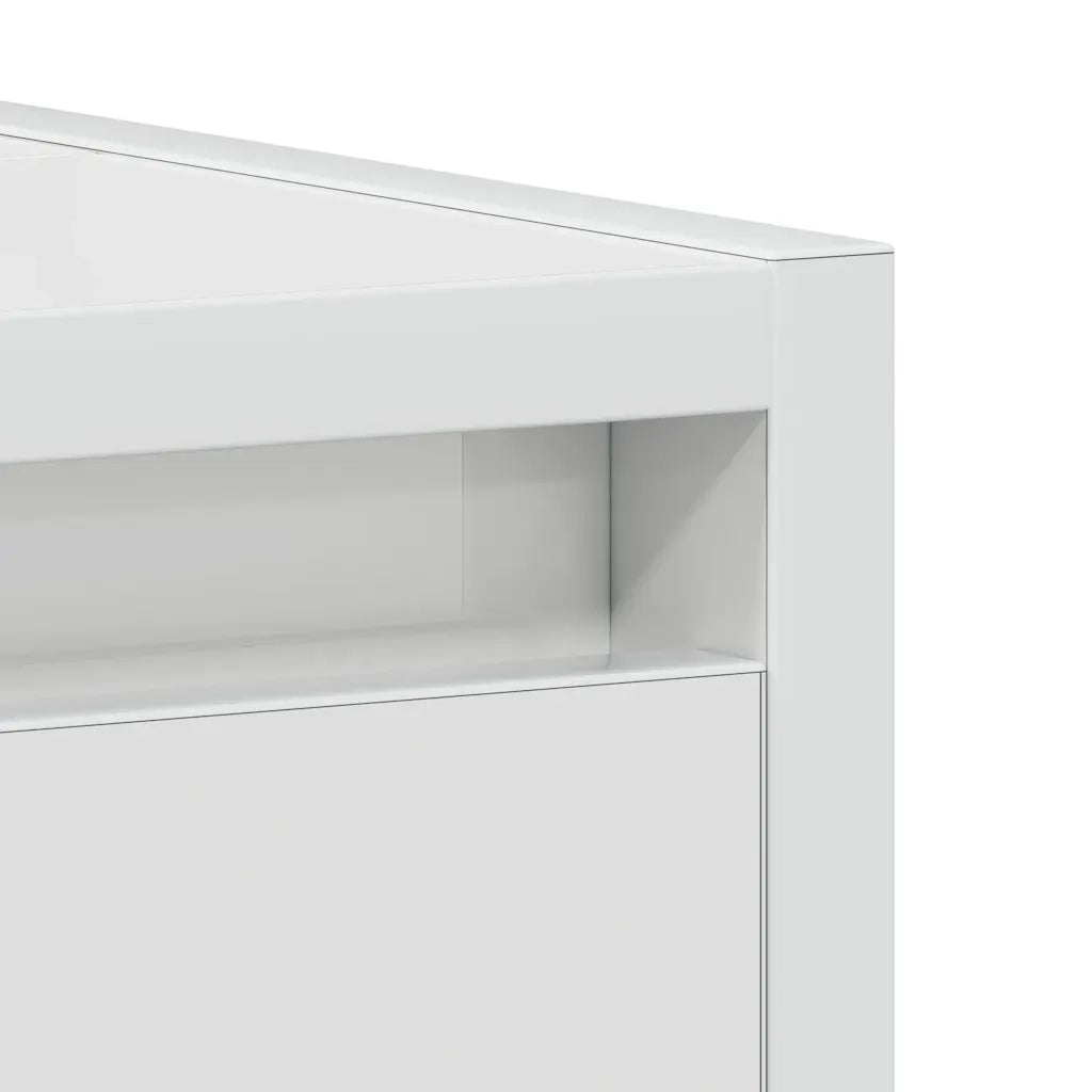 Mobile da Bagno | Armadio da bagno Bianco Lucido 60x33x61 cm in Legno Multistrato