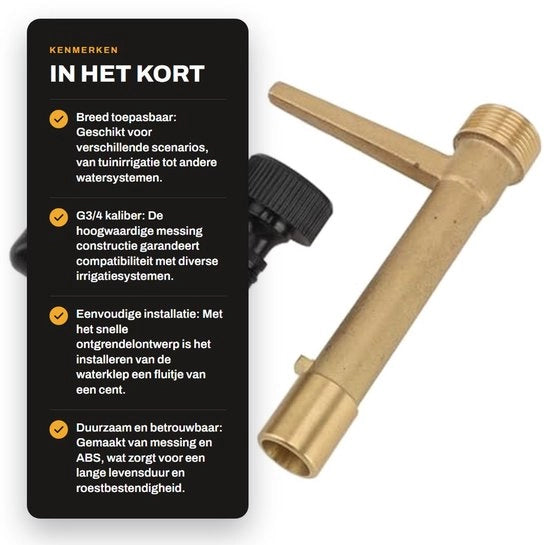 Flessibile G3/4 in Ottone - Flessibile in Ottone per Irrigazione - Distribuzione dell'Acqua Efficiente - Installazione Facile - Progettazione affidabile - Strumento per Irrigazione