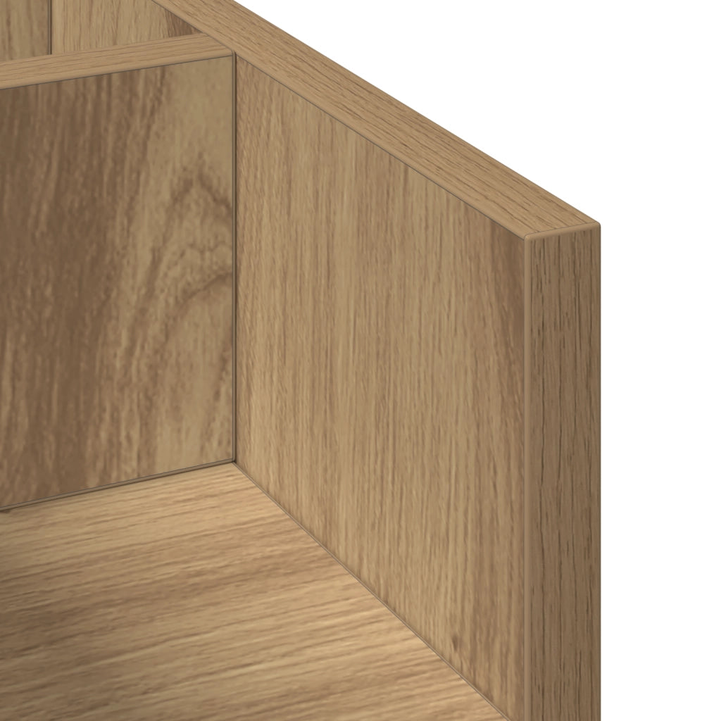 Organizzatore scrivania Rovere Artigianale 44.5x24x25 cm Legno ingegnerizzato