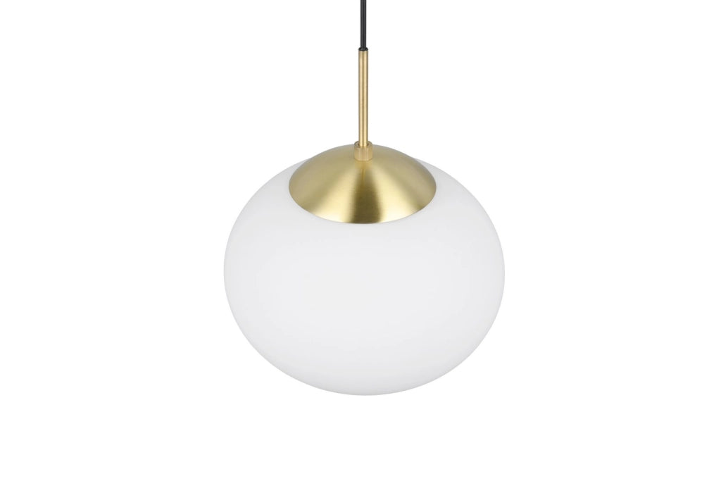 Lampada a sospensione Fomento Trio ottone sfera vetro Ø30