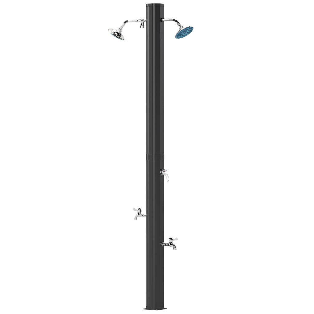 Ducha Solar Exterior ¨C zephmum ¨C 73x18x217 cm Nero