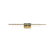 Applique a LED Amalfi IP44, metallo ottone satinato