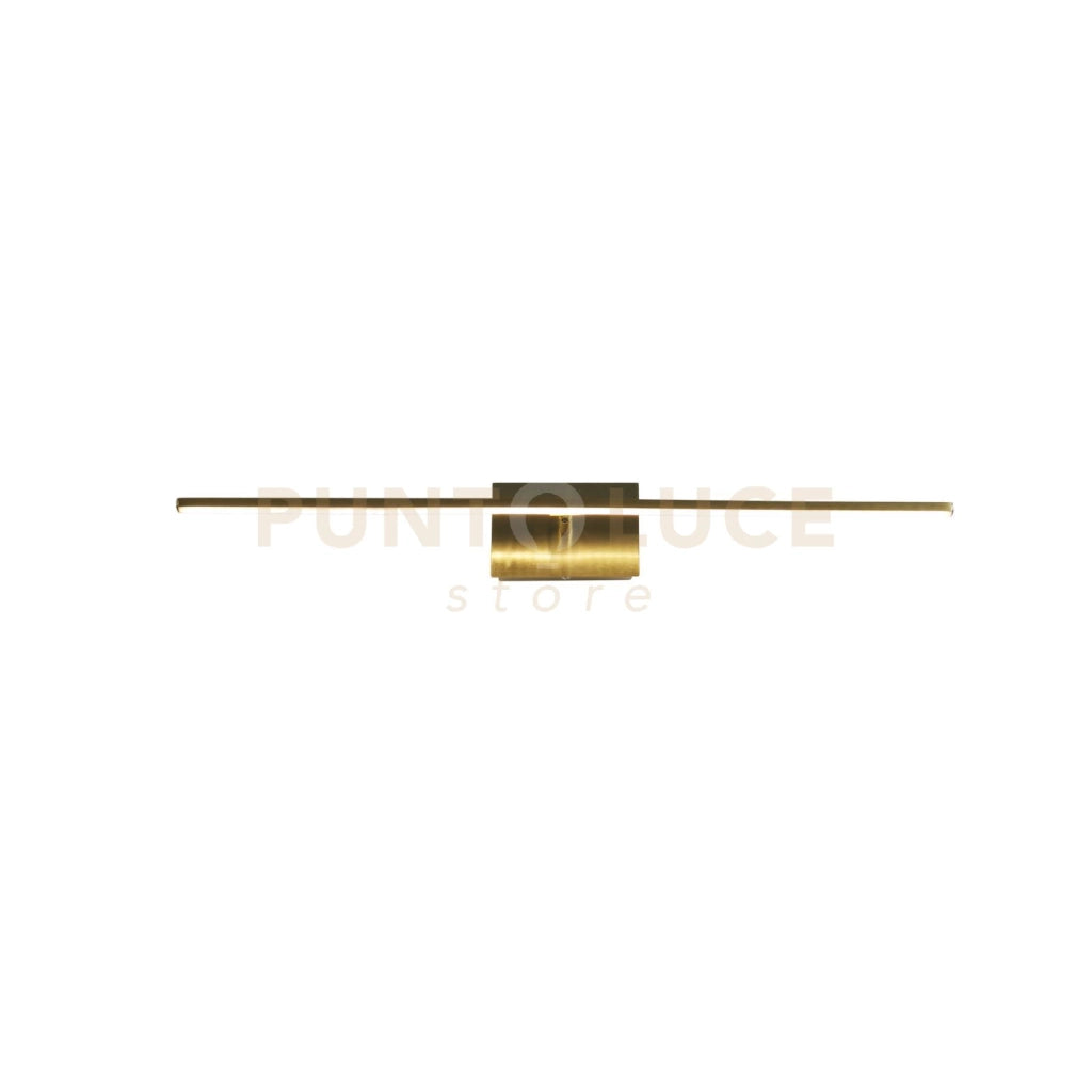 Applique a LED Amalfi IP44, metallo ottone satinato