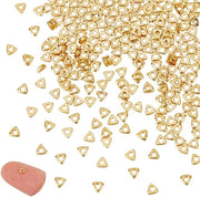 Vergulde gomme platte triangolari Heishi perle - 200 pezzi - 3mm - per bracciale e collana - creazione di gioielli