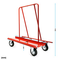 Carrello porta pannelli fino a 800 kg Trasporto carichi, pannelli in cartongesso e legno Con 4 ruote