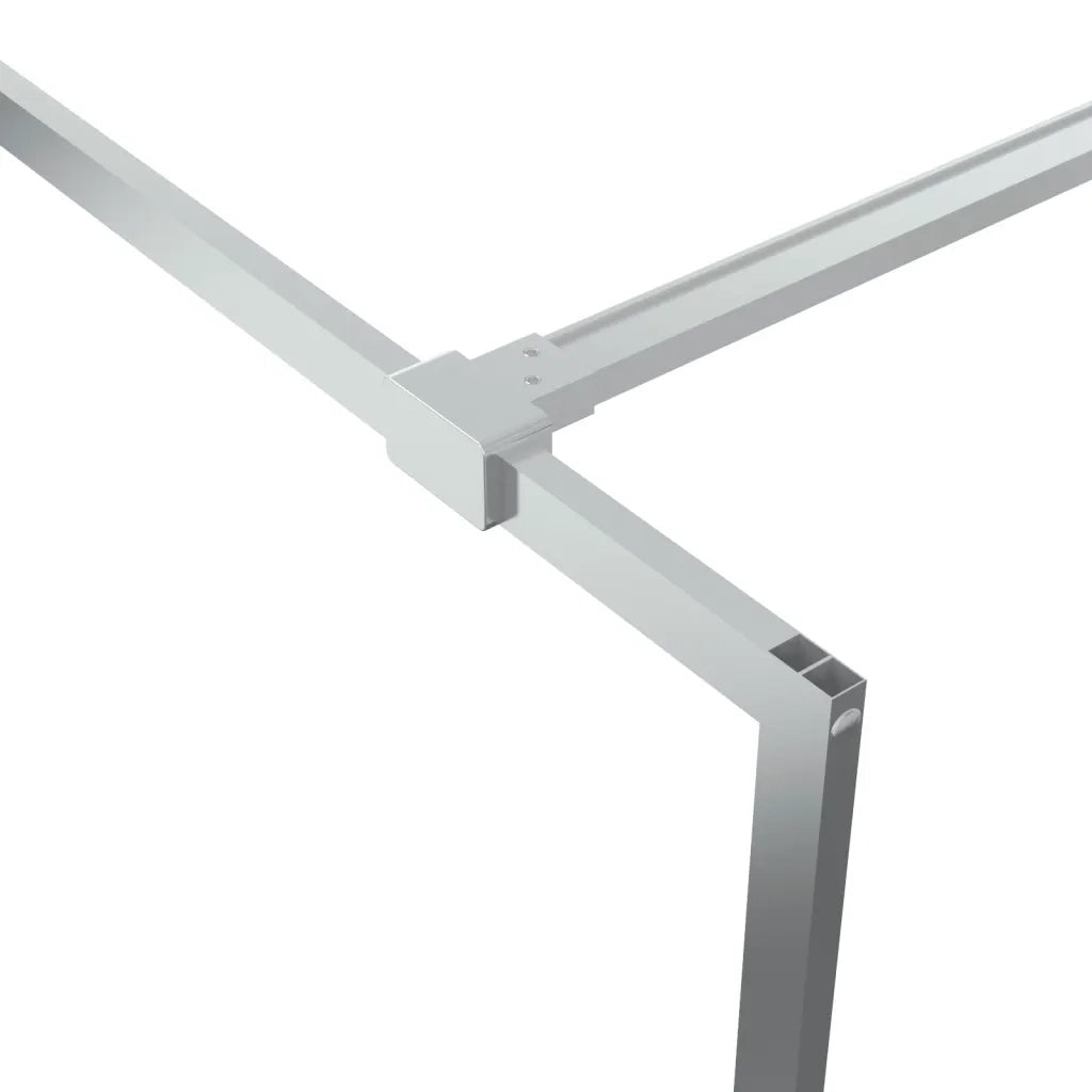 Parete Doccia Walk in Argento 115x195 cm Vetro Trasparente ESG 152118
