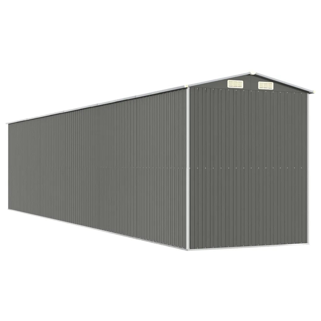 Capanno da Giardino Grigio Chiaro 192x938x223cm Acciaio Zincato 3147447