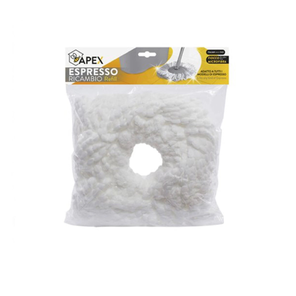MOP lava pavimento centrifuga APEX ricambio panno microfibra 28x28 cm per tutti i modelli di Espresso Sistema Lavapavime