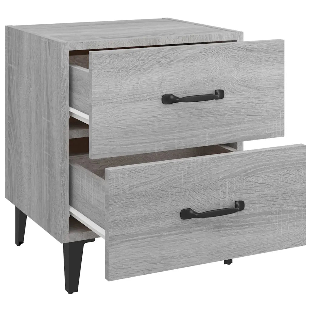 Comodino Grigio Sonoma 40x35x47,5 cm 817293