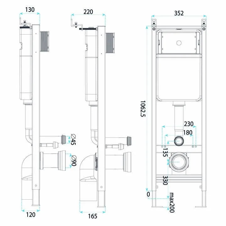 Telaio Wc Da Incasso Slim 024n