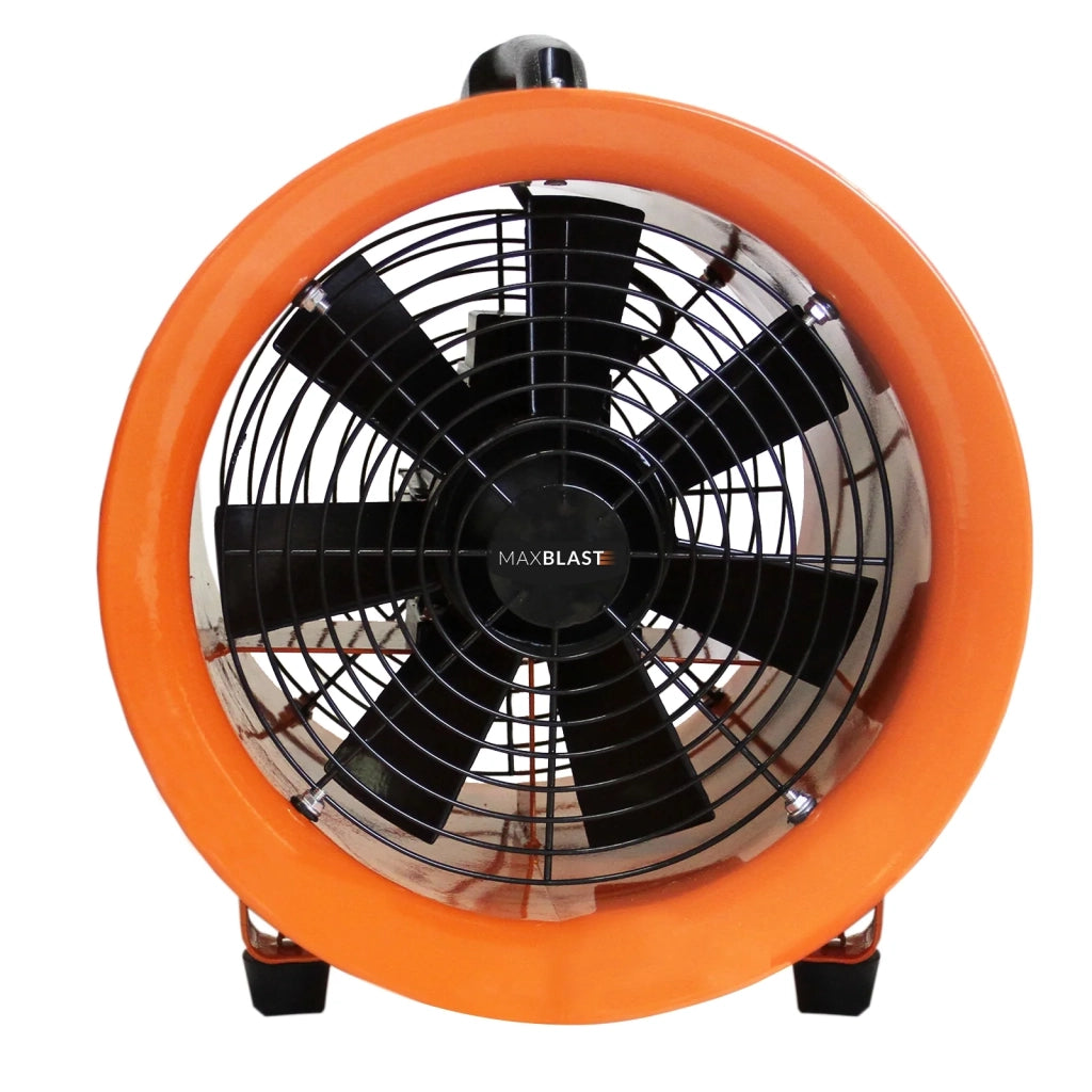 Ventilatore Estrattore Aria Industriale con Tubo Dotto Aspira Polveri e Fumo o Soffia Aria Pulita Ventola Reversibile - 250mm - Dotto 6m