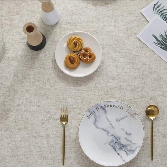 Tavolino colorato pennello tovaglia rettangolare tovaglia di cotone lino tovaglia adatto per uso domestico decorazione cucina diverse misure