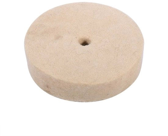 Polijstwielen in vilt, ronde schijf di polimento - 100 x 25 mm - Per fine polimento - Adatto per sega a nastro - Prodotto di alta qualità