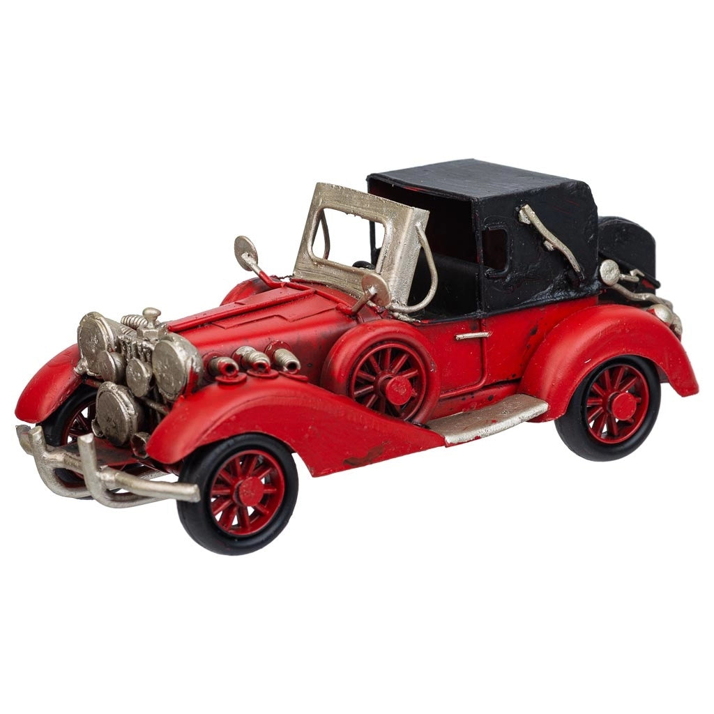 Auto in metallo rossa 16x7,5x7h