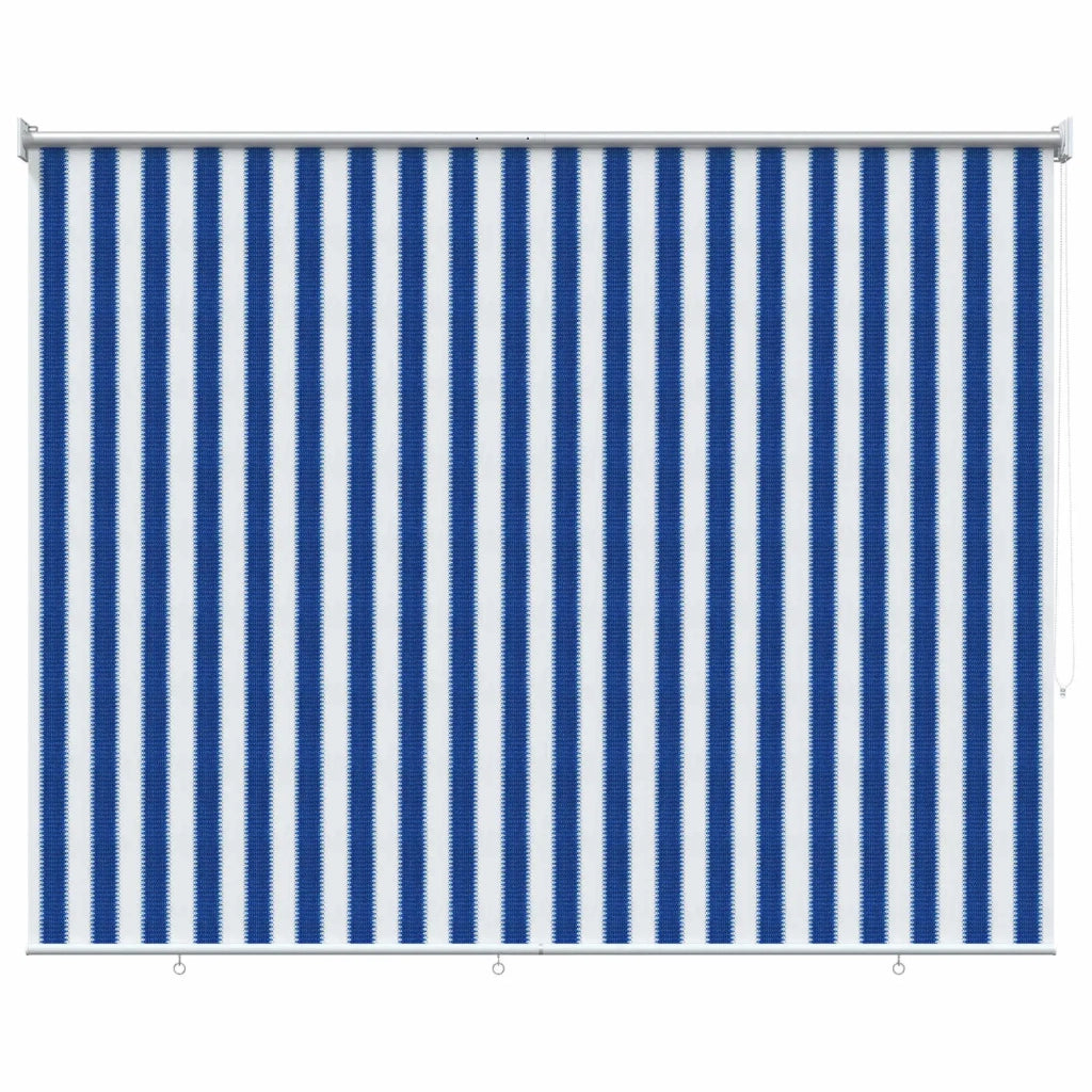 Tenda a Rullo Esterno Blocco UV 90% Strisce Blu e Bianche HDPE 42035963