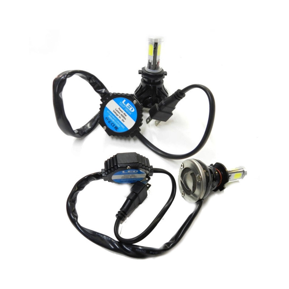 Trade Shop - Coppia Lampade Fari Ricambio Per Auto 4 Led 8s H7 Alta Luminosita' Bianco Freddo -