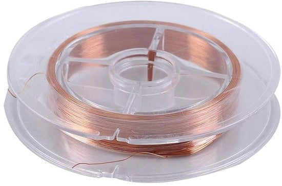Cavo isolato in rame - Ideale per motori elettrici - 0,2 mm x 50 m - Cavo magnetico - Per induttori e trasformatori - Hightech isolamento