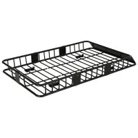 Portapacchi Auto Universale per Tetto in Metallo, 162x99x16cm, Nero