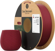 Filamento PLA 175mm +/- 0,003mm Kersenrood Tessuto Opaco 3D Printing Filament 1kg Bobina Avanzata Tidy Wrap - Adatto per Stampanti FDM