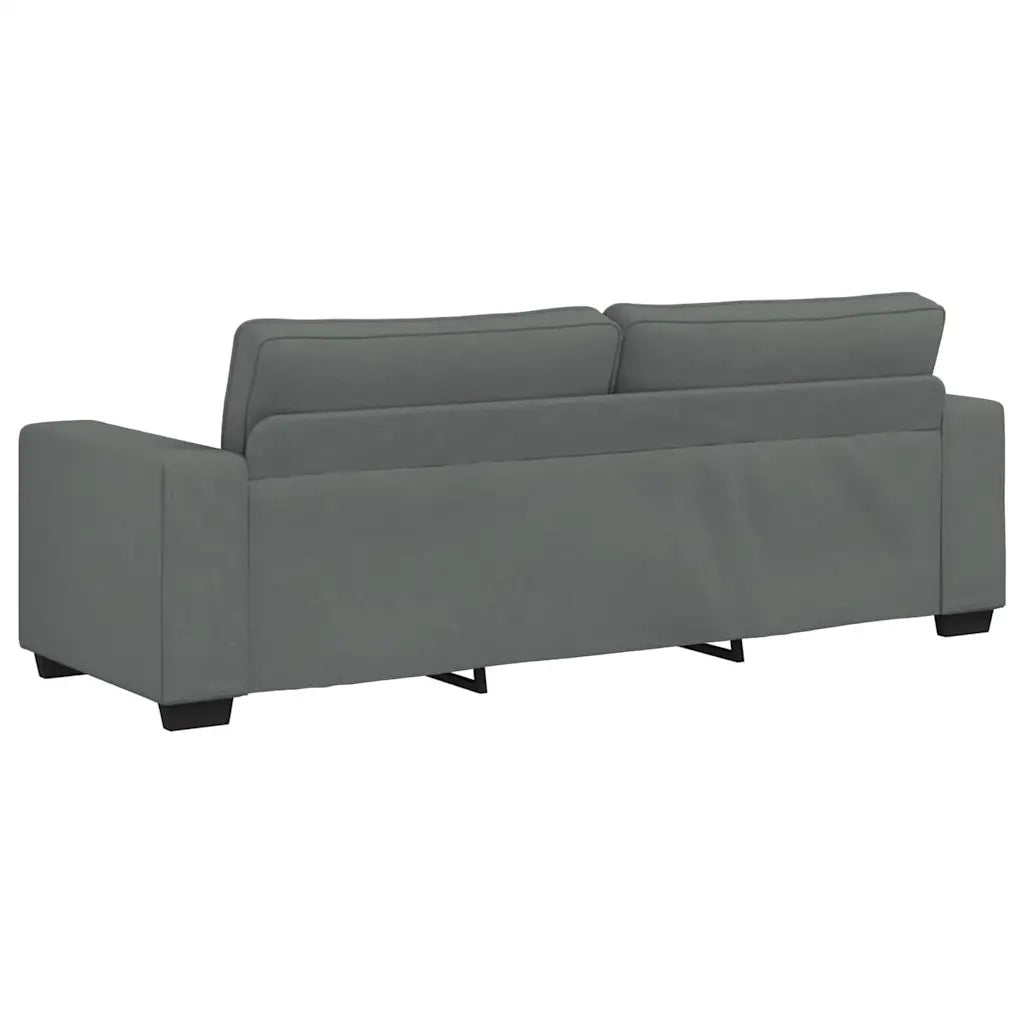 Set di Divani 3 pz con Cuscini Grigio Scuro in Tessuto 3324650