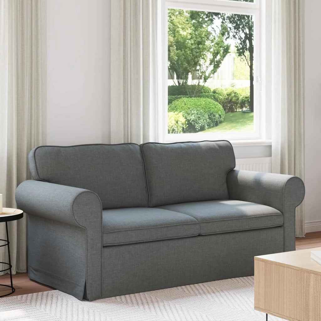 Divano Grigio scuro 175 x 82 x 80 cm Tessuto 42024307