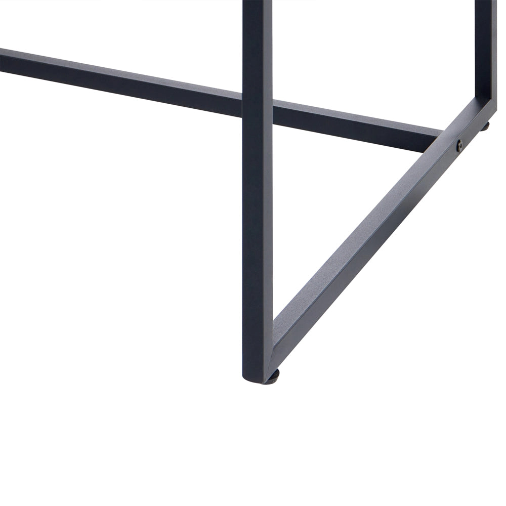 Scrivania da ufficio per la casa in stile scandinavo con cassetti, MDF 105 x 60 cm , ripiani aperti, marrone chiaro