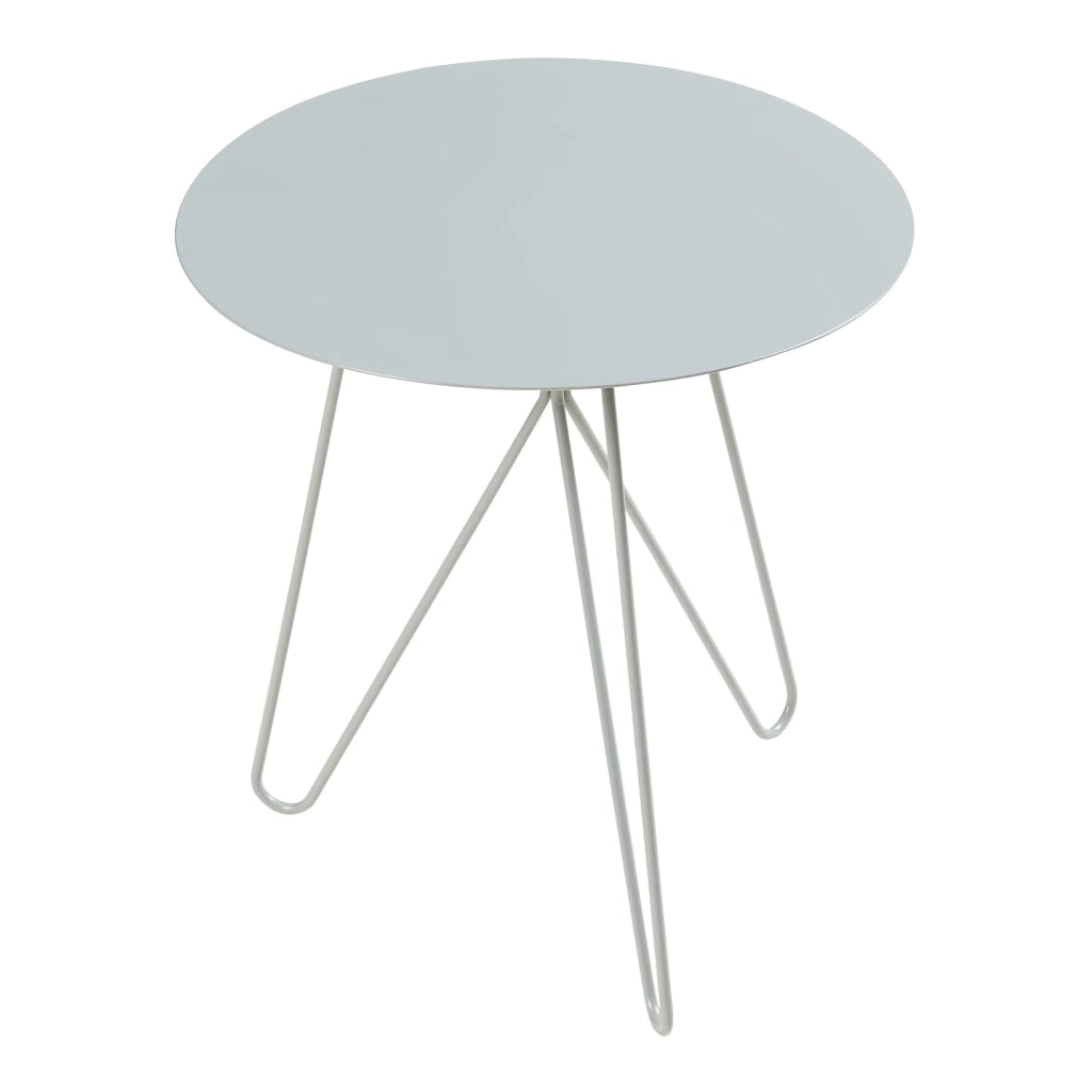 Tavolino laterale 45 x 43 cm metallo grigio 03_0010937