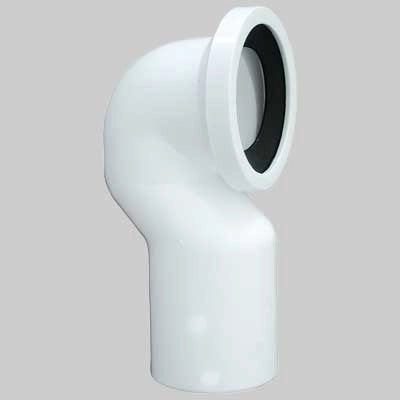 CURVA VASO PER SCARICO UNIVERSALE  Bianca Ø 100 c/guarnizione     MADE IN ITALY