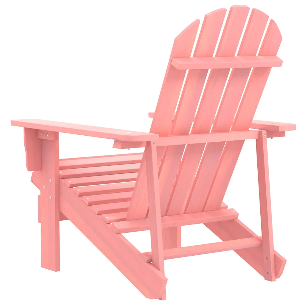 Sedia Giardino Adirondack in Legno Massello di Abete Rosa 315877