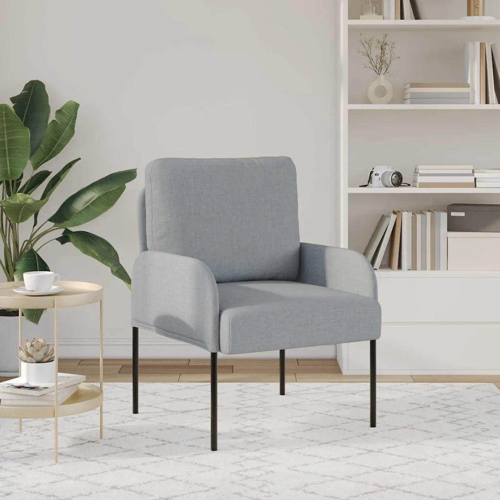 Divani con cuscino 55cm Grigio chiaro Legno compensato