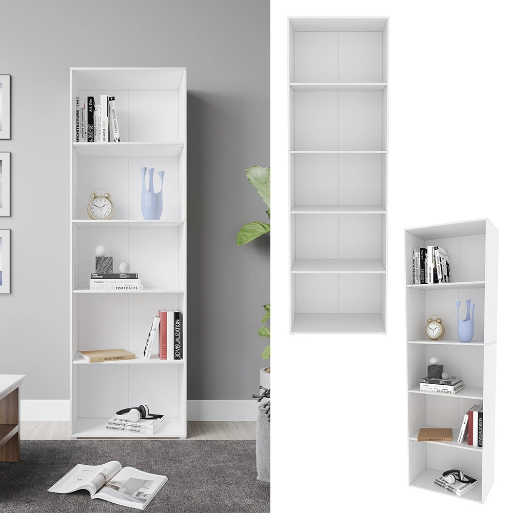 Vicco Libreria Bianco 60 x 190 cm con 5 scomparti
