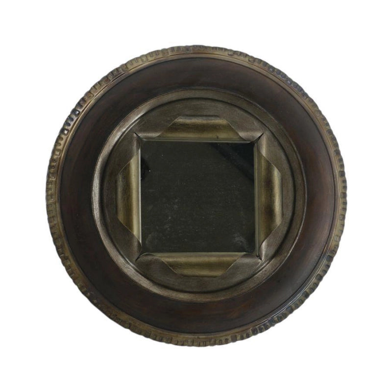 Specchio metallo pneumatico nero cm ø41x10