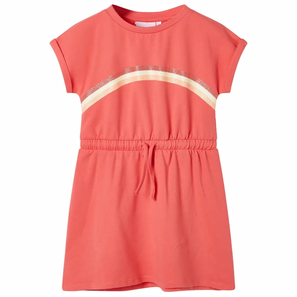 Abito da Bambina con Coulisse Corallo 116