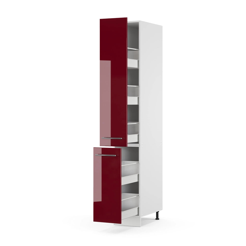 Vicco Armadio da farmacia Rosso bordeaux lucido 30 cm