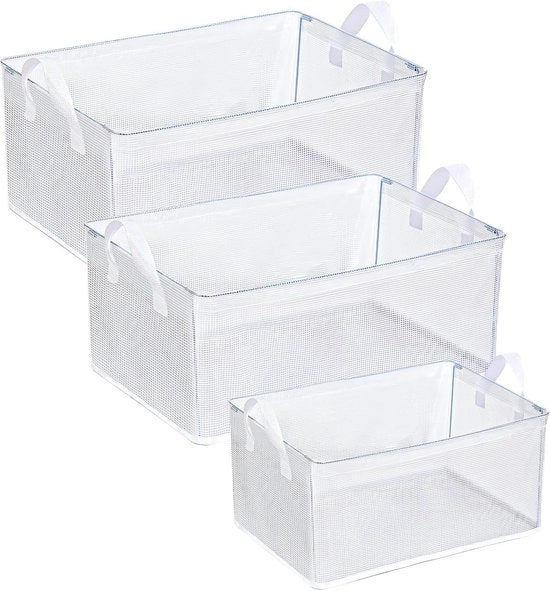Cassetto di Stoccaggio - Ripiegabile, Translucido, Multifunzionale - 3 Dimensioni - Sostenibile