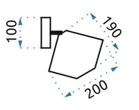 Lampada Da Parete Rose Black APP534-1W