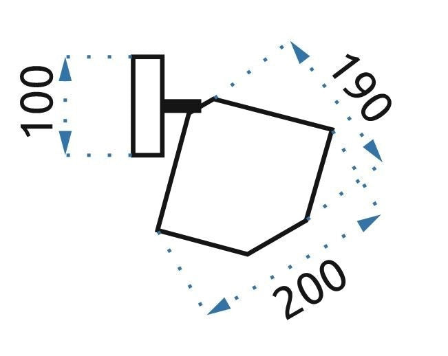 Lampada Da Parete Rose Black APP534-1W