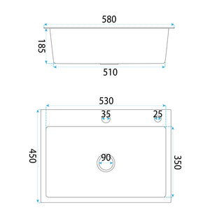 Lavello In Acciaio Liam Brush Copper con rubinetto da cucina