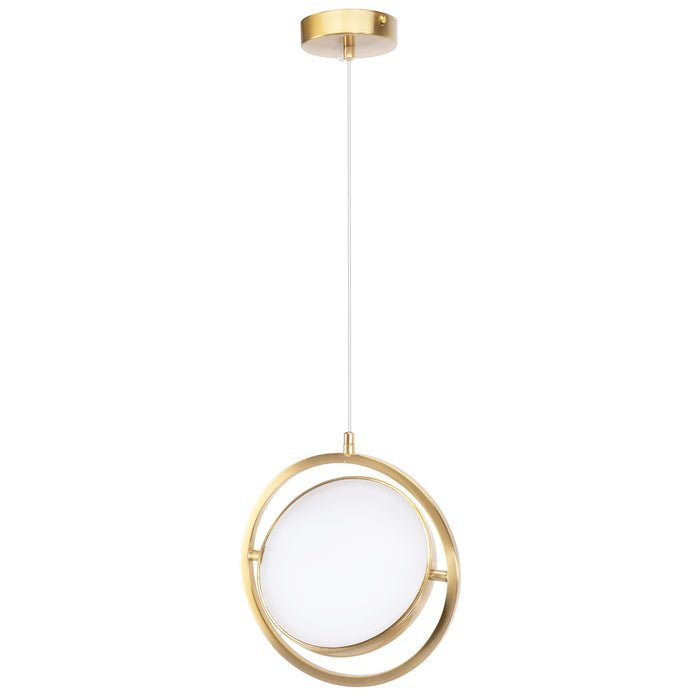 Lampada A Sospensione Led App1791-cp Gold Brush