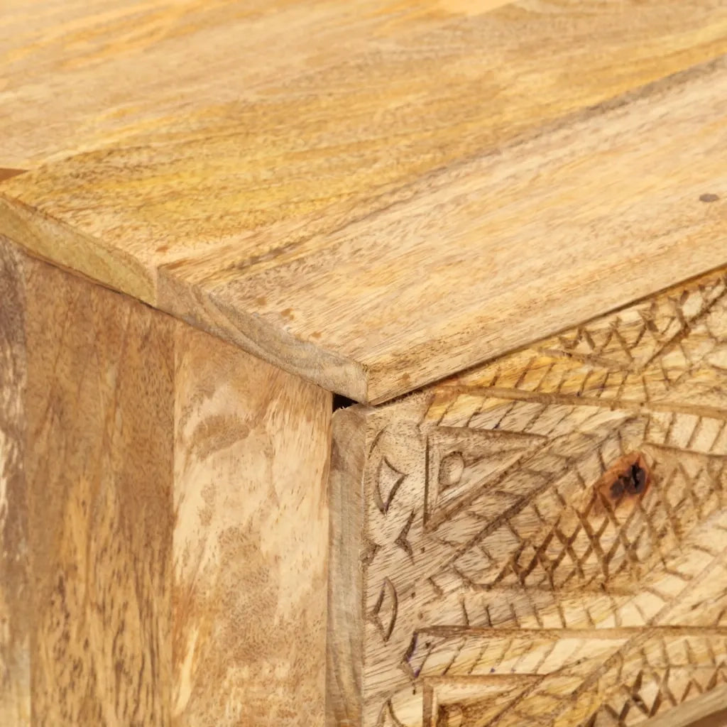 Mobile Porta TV-Mobile per TV-Credenza TV in Legno Massello di Mango 110x30x40 cm