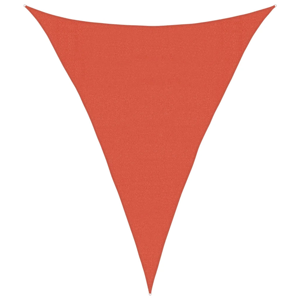 Vela Parasole 160 g/m² Triangolare Terracotta 3x4x4 m in HDPE 311365