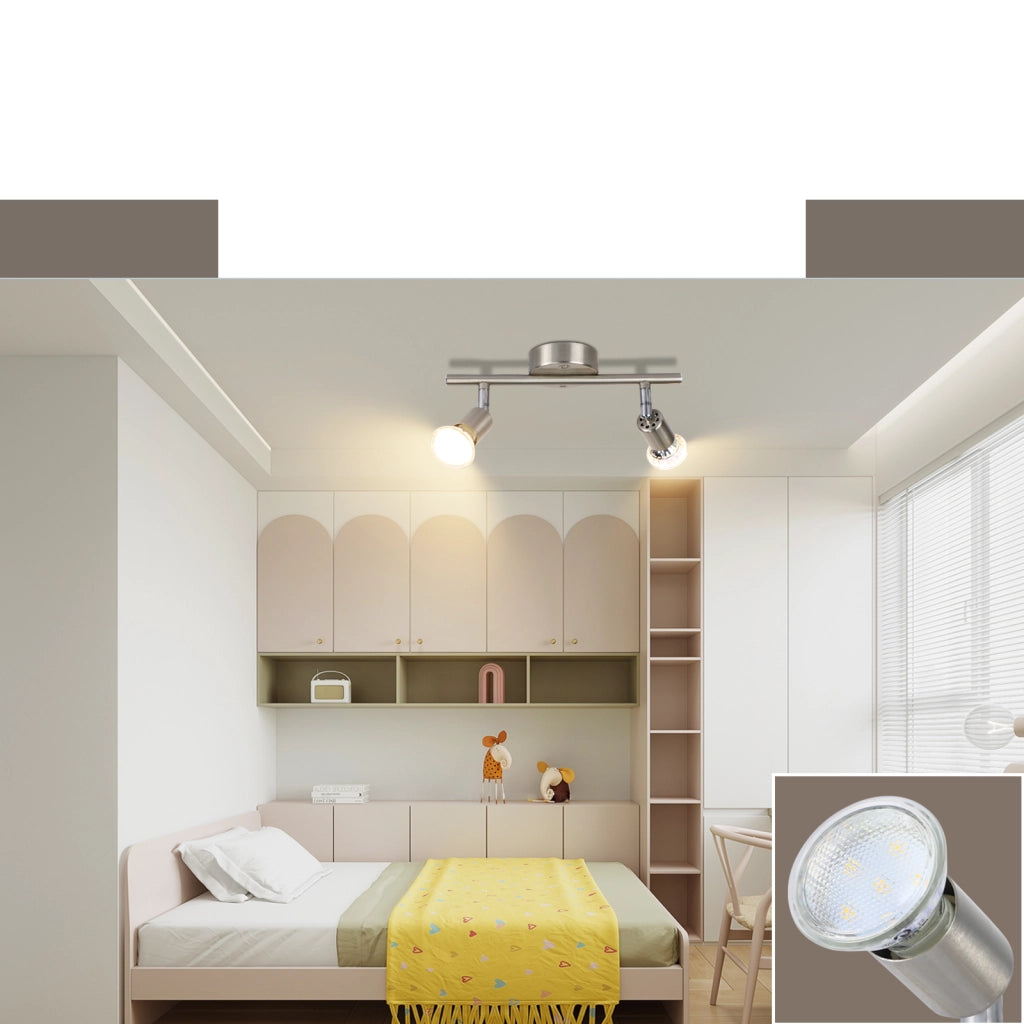 ZMH Faretto da soffitto GU10 a 2 fiamme Lampada da soffitto moderna per corridoio Lampadina inclusa