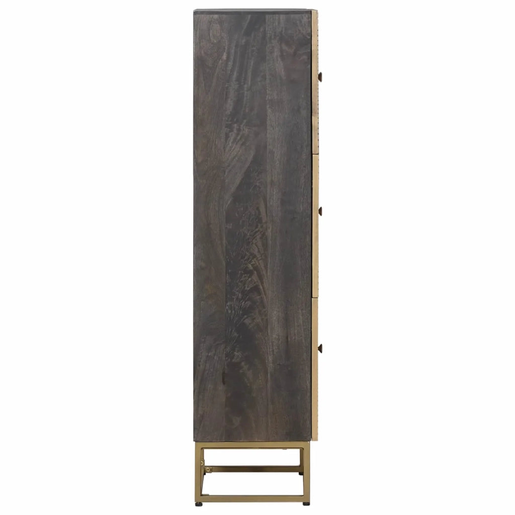 Credenza Ottone 35 x 30 x 120 cm