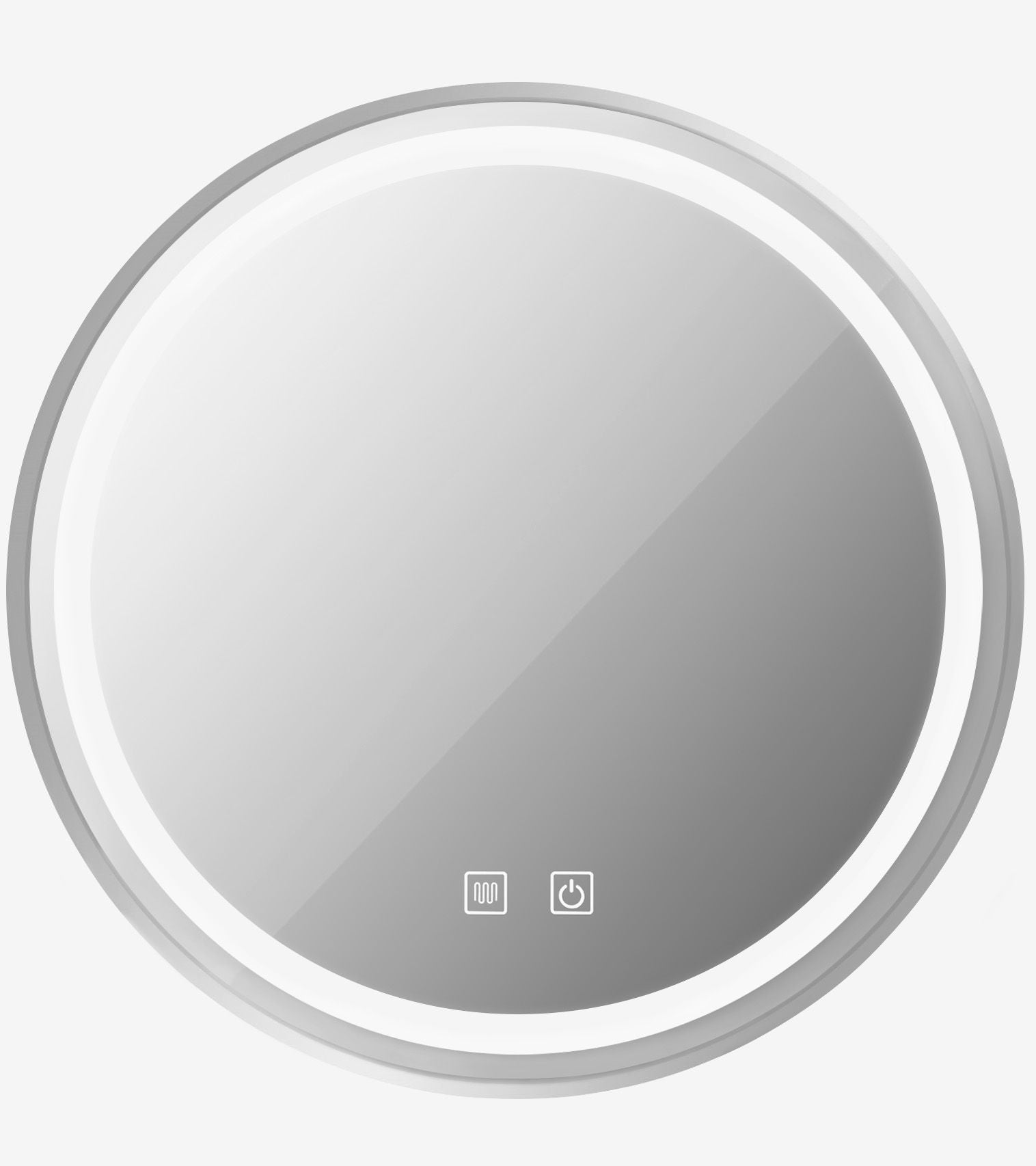 Specchio Led 80cm Mmj Brush Silver