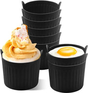 Set di stampi per muffin 8 pezzi - Silicone - Resistente al calore - Multifunzionale - Spazievendente - Cottura salutare - Stampi per muffin
