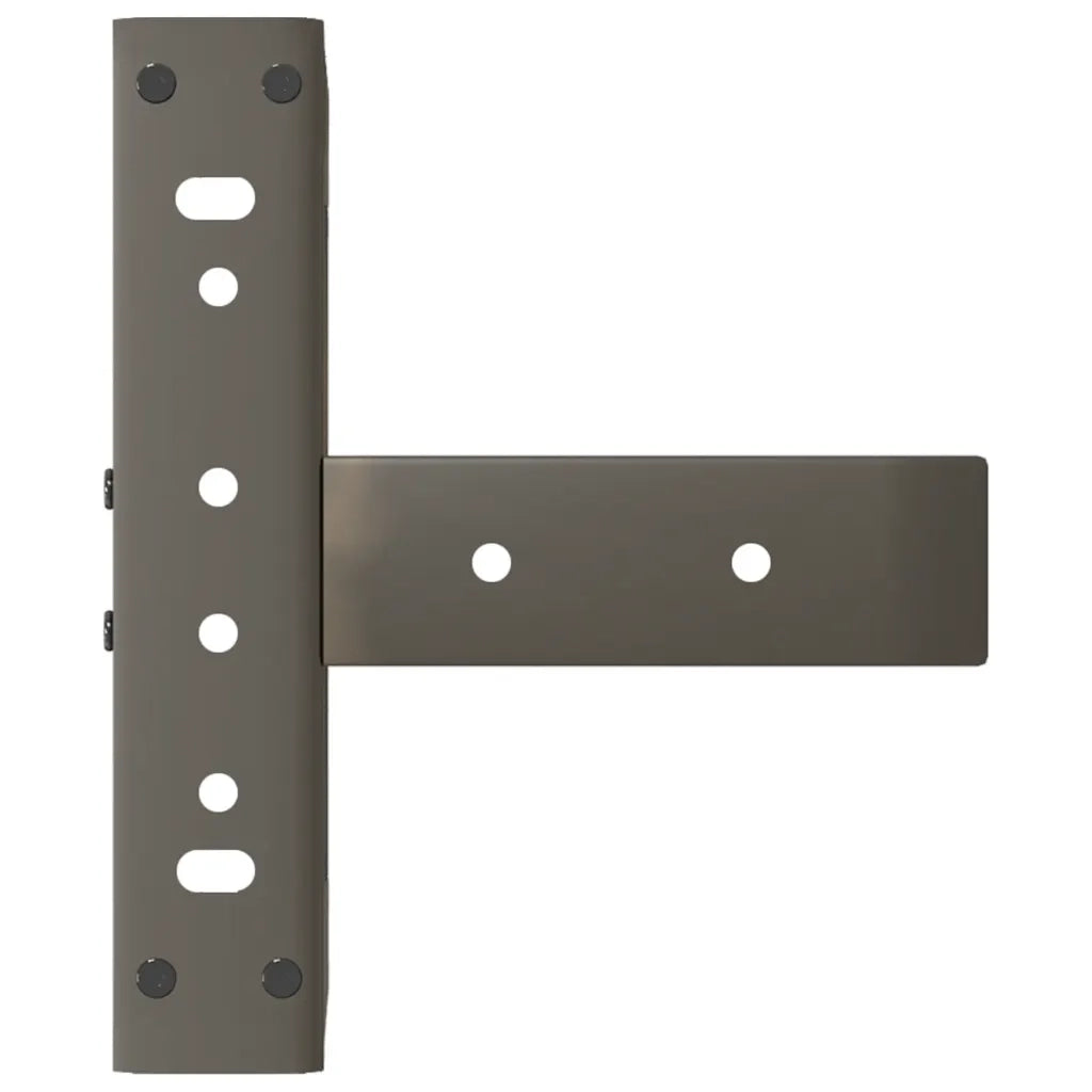 Gambe per Tavolino da CaffÃ¨ a Forma di T 2 pz Nere 28x25x(42-43) cm Acciaio