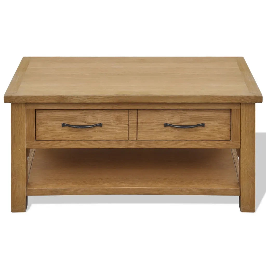 Tavolino da Salotto-Tavolino da soggiorno-Tavolo 88x53x45 cm in Legno Massello di Rovere