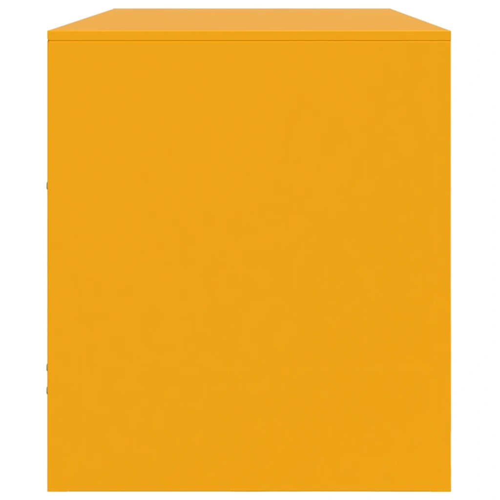 Mobile Porta TV Giallo Senape 99x39x44 cm in Acciaio
