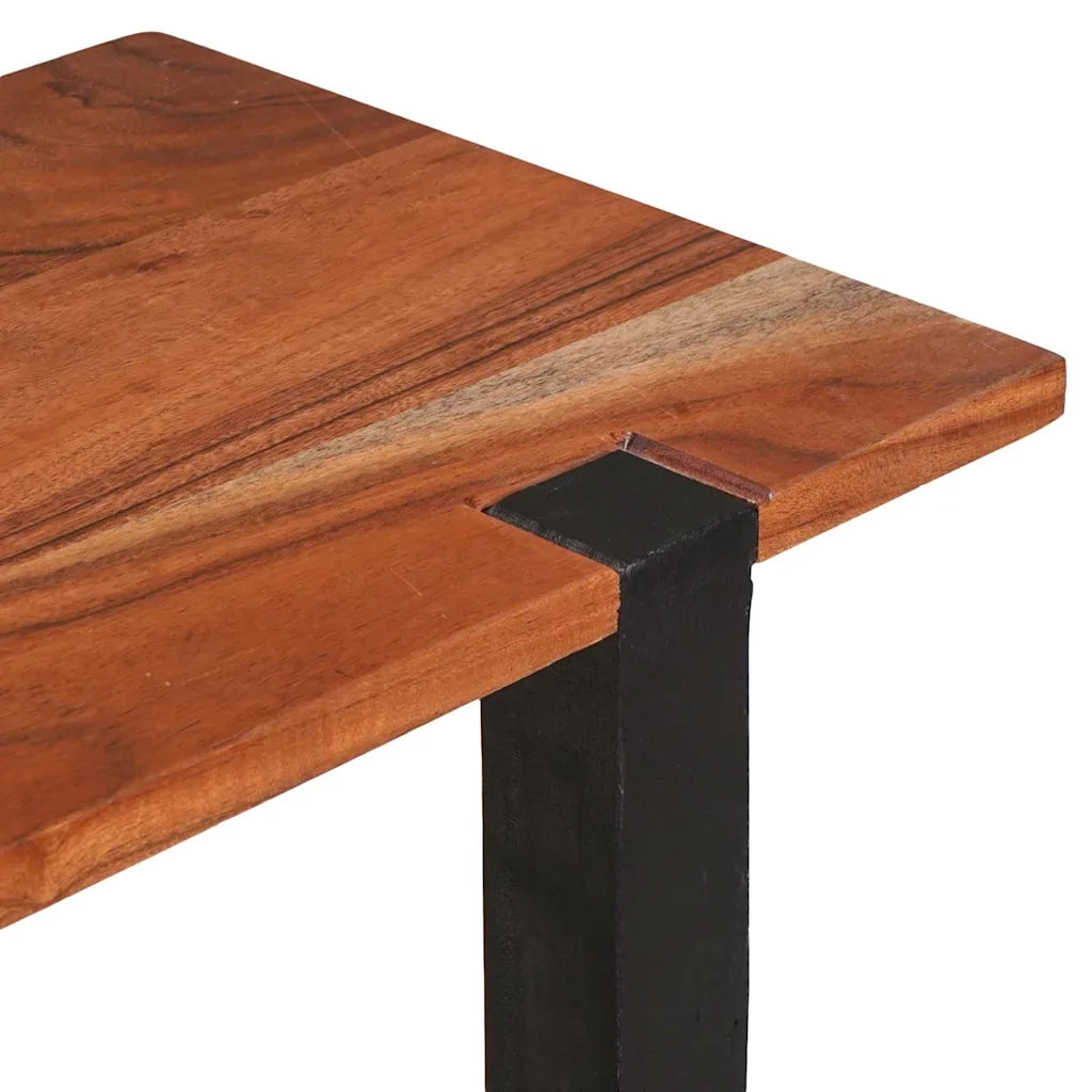 vidaXL Tavolo consolle con lo scaffale Marrone 110 x 30 x 75 cm
