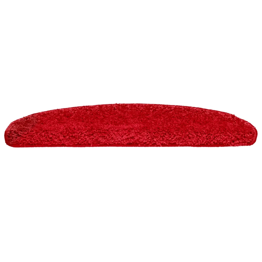 Tappetini per scale 10 pz | Gradini per Scale 65x21x4 cm rossi semicircolari grandi